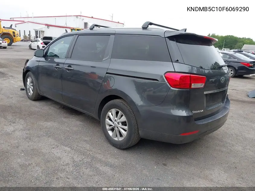 2015 Kia Sedona Lx VIN: KNDMB5C10F6069290 Lot: 45531541