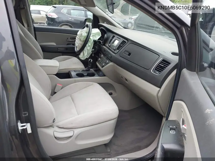 2015 Kia Sedona Lx VIN: KNDMB5C10F6069290 Lot: 45531541