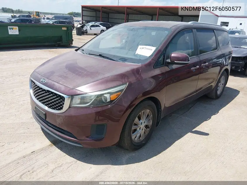 2015 Kia Sedona Lx VIN: KNDMB5C12F6050577 Lot: 45620008