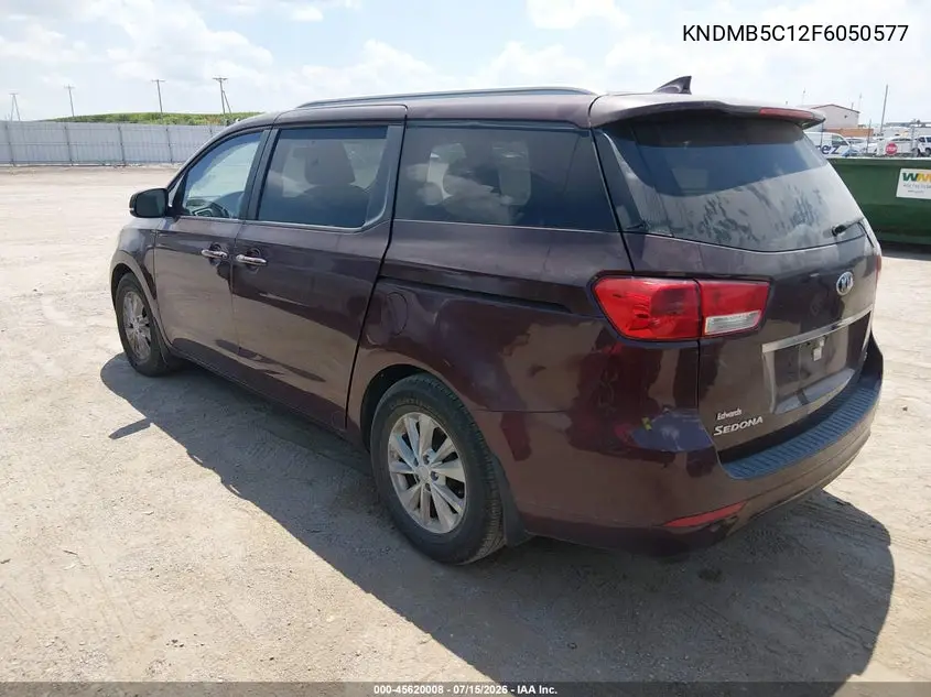 2015 Kia Sedona Lx VIN: KNDMB5C12F6050577 Lot: 45620008
