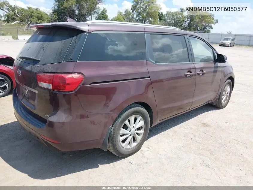2015 Kia Sedona Lx VIN: KNDMB5C12F6050577 Lot: 45620008