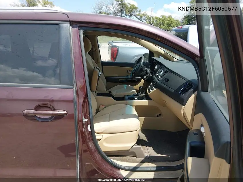 2015 Kia Sedona Lx VIN: KNDMB5C12F6050577 Lot: 45620008
