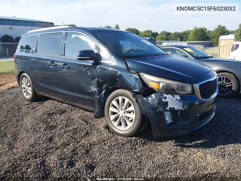 2015 Kia Sedona Ex VIN: KNDMC5C15F6023032 Lot: 45628581