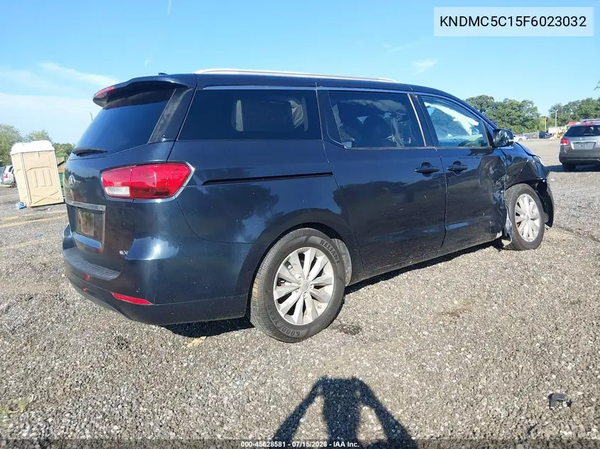 2015 Kia Sedona Ex VIN: KNDMC5C15F6023032 Lot: 45628581