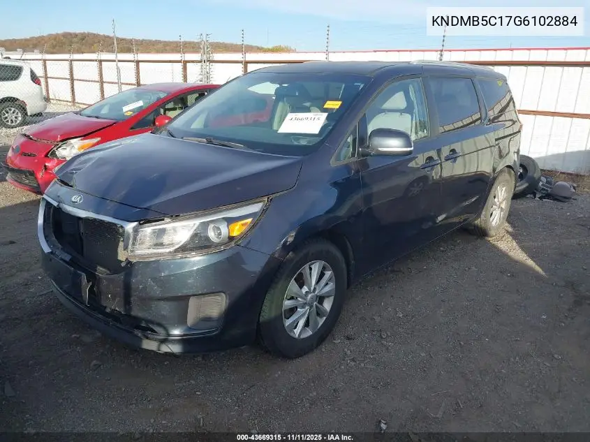 KNDMB5C17G6102884 2016 Kia Sedona Lx