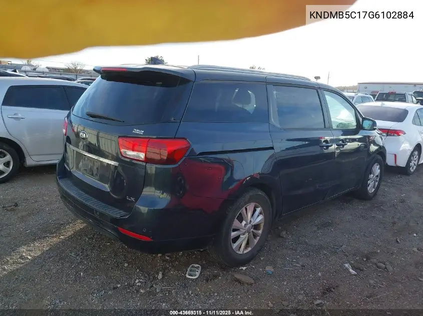 KNDMB5C17G6102884 2016 Kia Sedona Lx