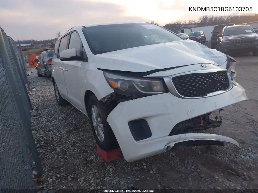 KNDMB5C18G6103705 2016 Kia Sedona Lx