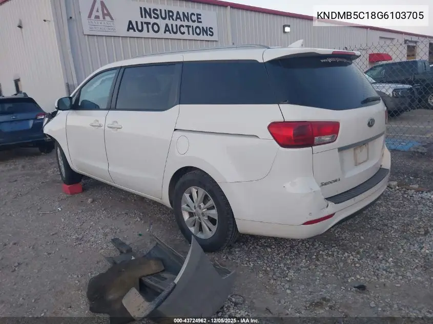KNDMB5C18G6103705 2016 Kia Sedona Lx