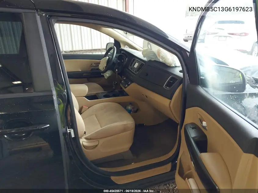 2016 Kia Sedona Lx VIN: KNDMB5C13G6197623 Lot: 45428571