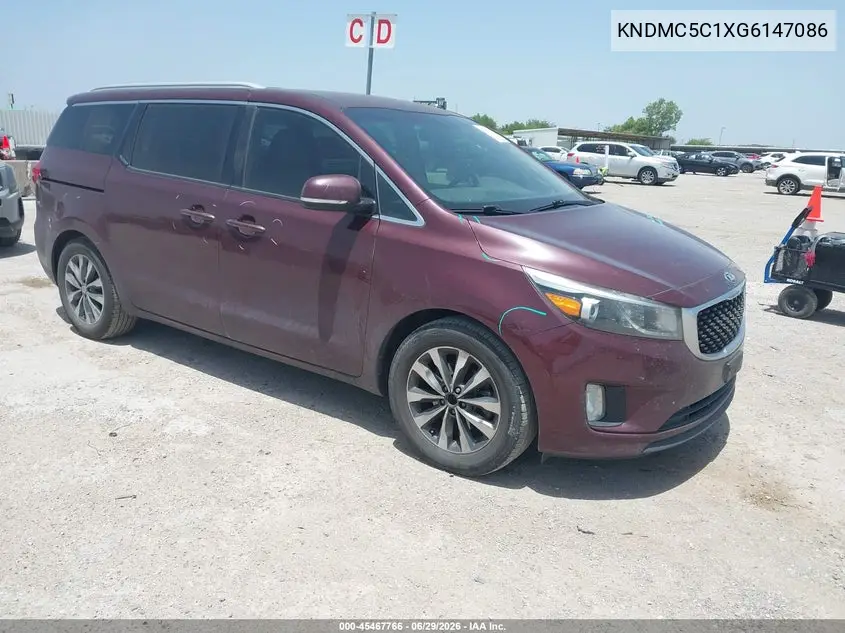 2016 Kia Sedona Sx VIN: KNDMC5C1XG6147086 Lot: 45467766