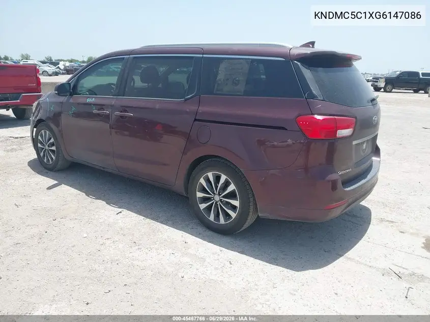 2016 Kia Sedona Sx VIN: KNDMC5C1XG6147086 Lot: 45467766