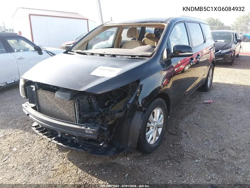 2016 Kia Sedona Lx VIN: KNDMB5C1XG6084932 Lot: 45477822