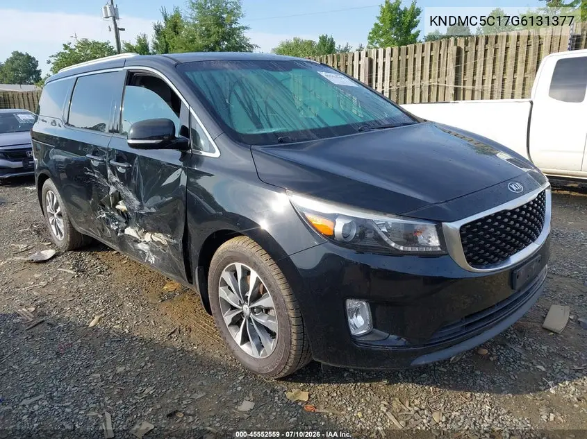 2016 Kia Sedona Sx VIN: KNDMC5C17G6131377 Lot: 45552559
