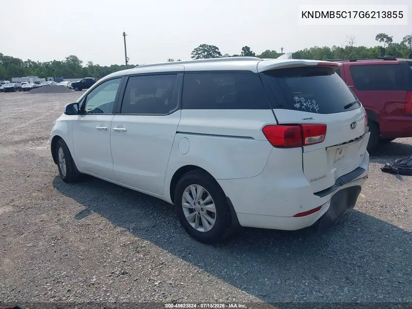 2016 Kia Sedona Lx VIN: KNDMB5C17G6213855 Lot: 45623824