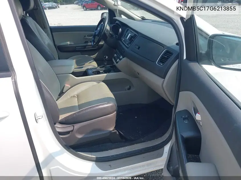 2016 Kia Sedona Lx VIN: KNDMB5C17G6213855 Lot: 45623824