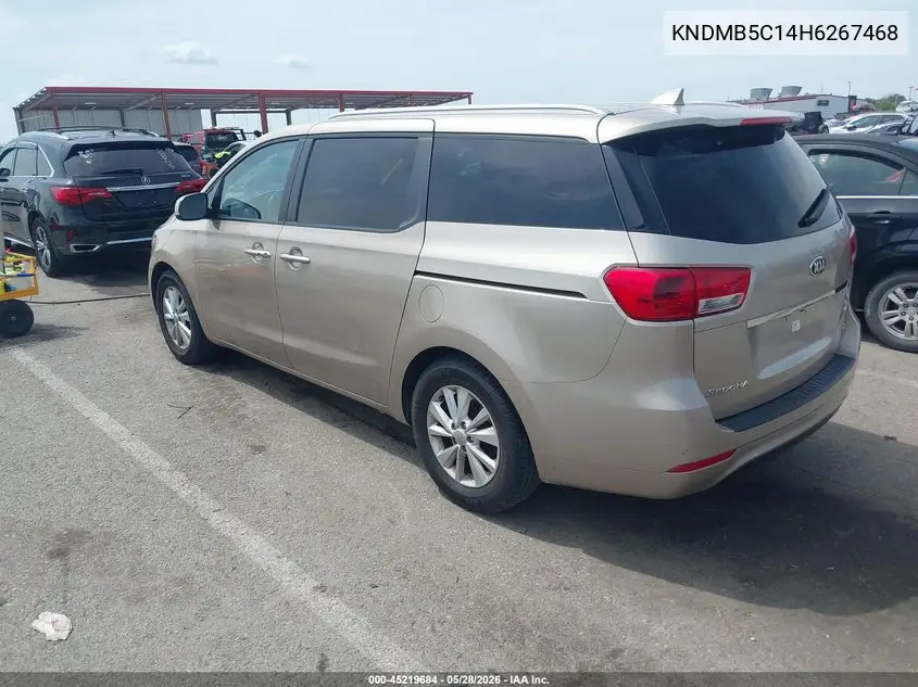 2017 Kia Sedona Lx VIN: KNDMB5C14H6267468 Lot: 45219684