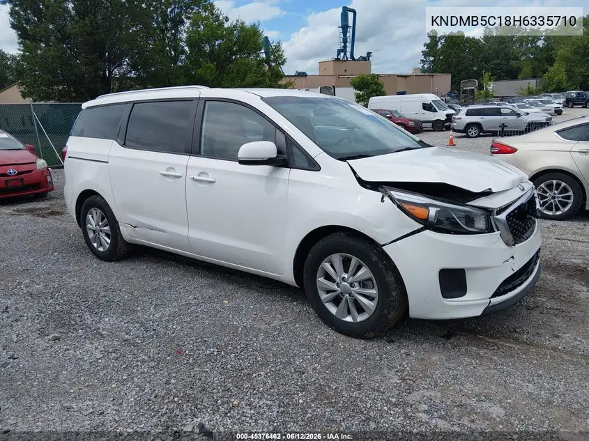 2017 Kia Sedona Lx VIN: KNDMB5C18H6335710 Lot: 45376462