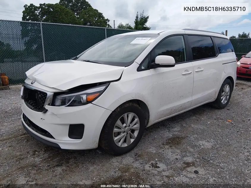 2017 Kia Sedona Lx VIN: KNDMB5C18H6335710 Lot: 45376462