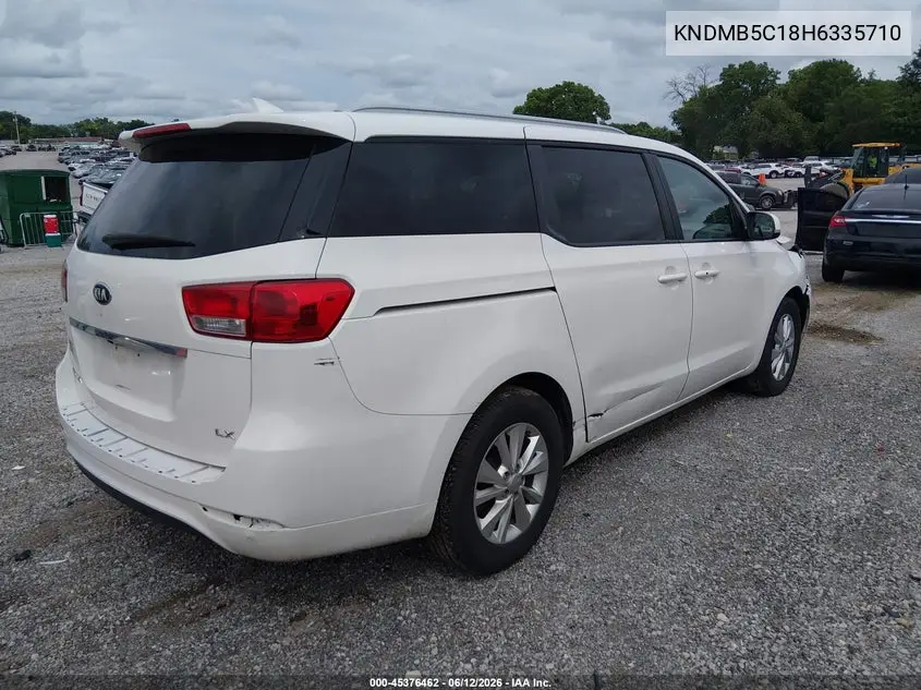 2017 Kia Sedona Lx VIN: KNDMB5C18H6335710 Lot: 45376462