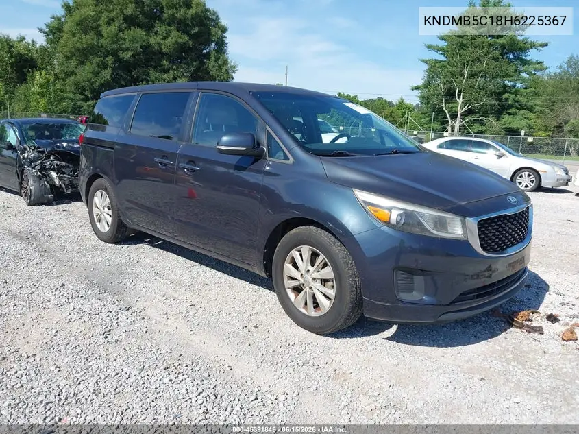 2017 Kia Sedona Lx VIN: KNDMB5C18H6225367 Lot: 45391846