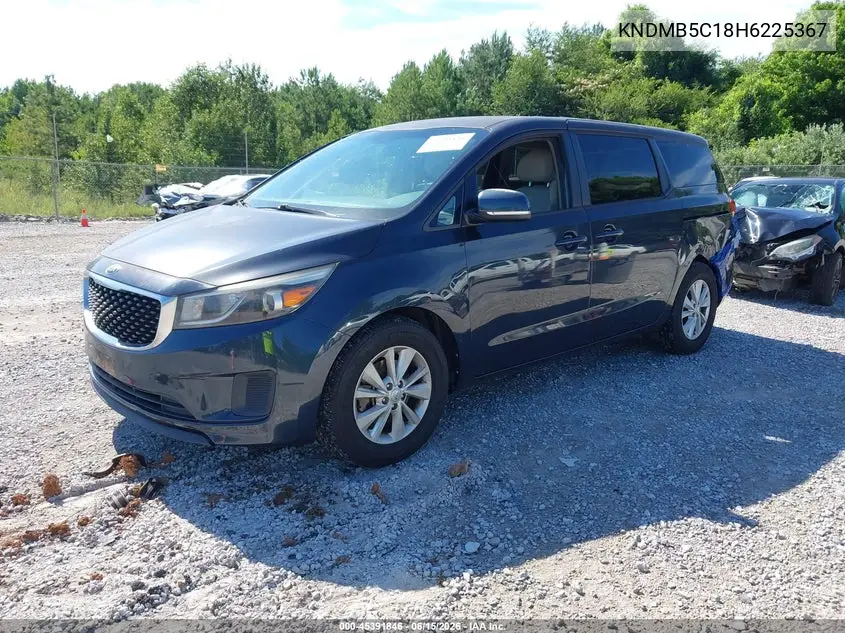 2017 Kia Sedona Lx VIN: KNDMB5C18H6225367 Lot: 45391846