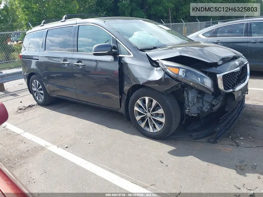 2017 Kia Sedona Sx VIN: KNDMC5C12H6325803 Lot: 45410739