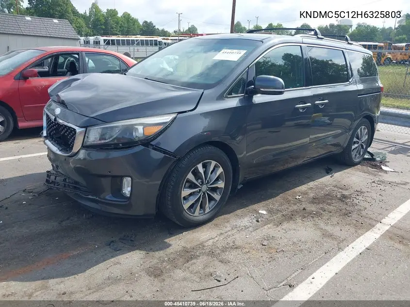 2017 Kia Sedona Sx VIN: KNDMC5C12H6325803 Lot: 45410739