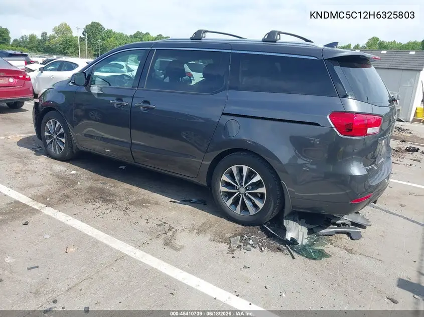 2017 Kia Sedona Sx VIN: KNDMC5C12H6325803 Lot: 45410739