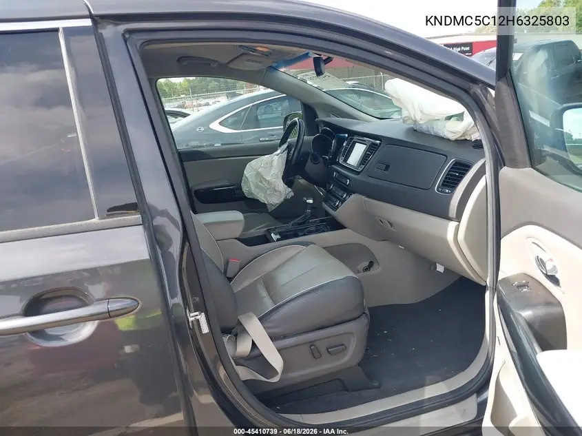 2017 Kia Sedona Sx VIN: KNDMC5C12H6325803 Lot: 45410739