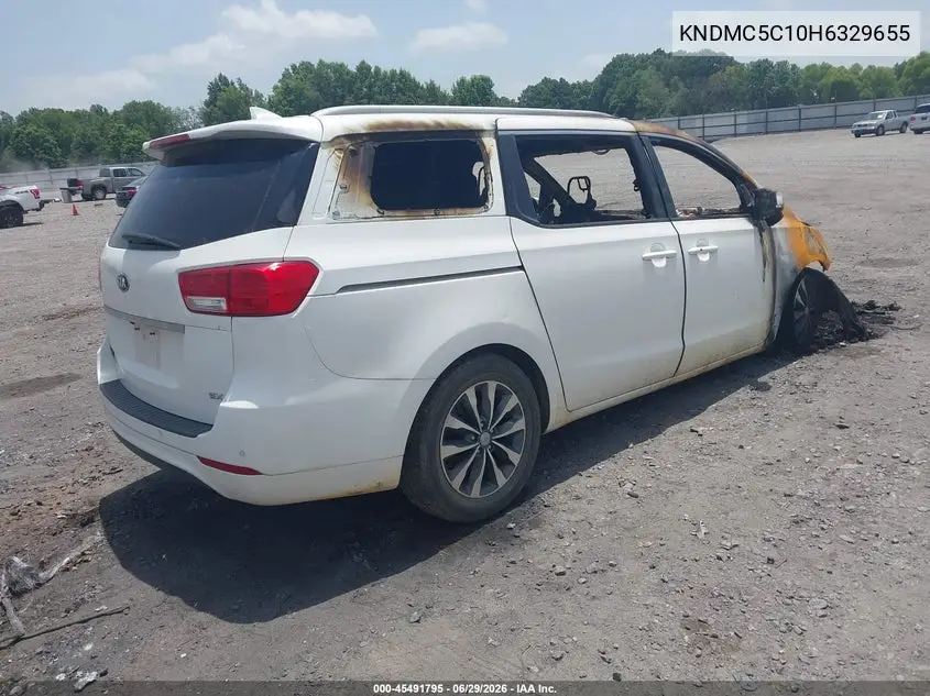 2017 Kia Sedona Sx VIN: KNDMC5C10H6329655 Lot: 45491795