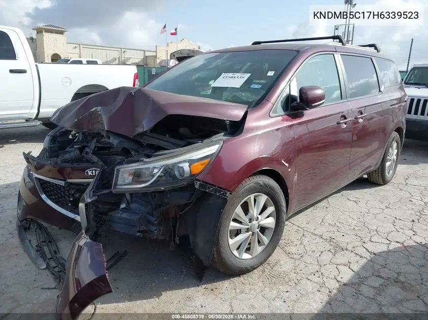 2017 Kia Sedona Lx VIN: KNDMB5C17H6339523 Lot: 45508339
