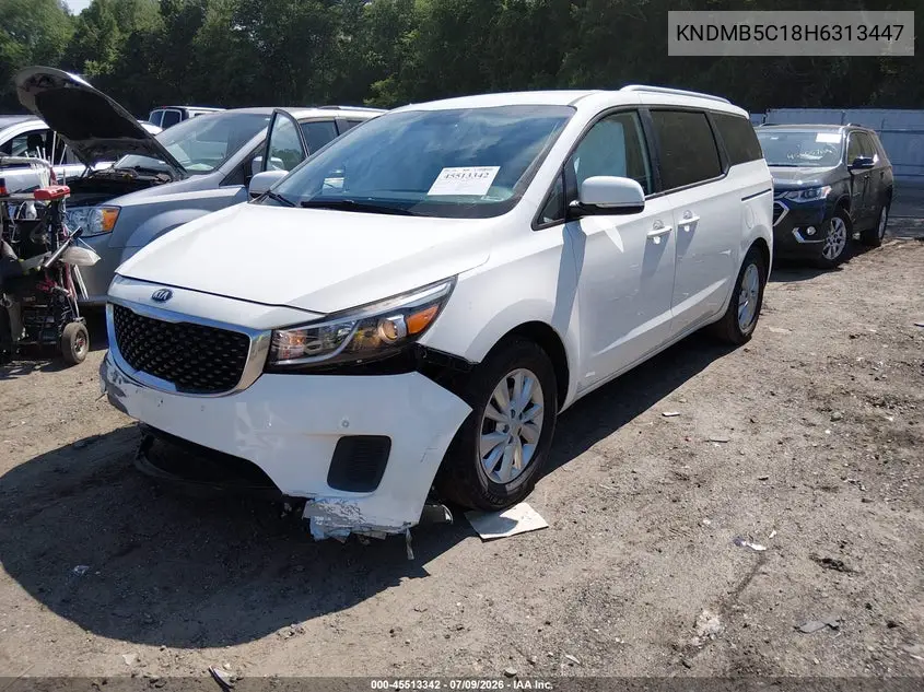 2017 Kia Sedona Lx VIN: KNDMB5C18H6313447 Lot: 45513342