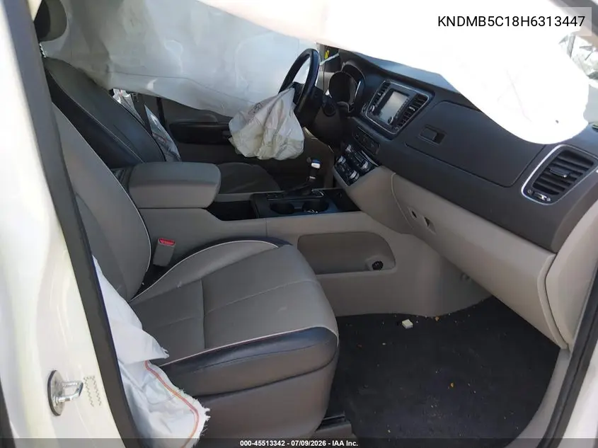 2017 Kia Sedona Lx VIN: KNDMB5C18H6313447 Lot: 45513342