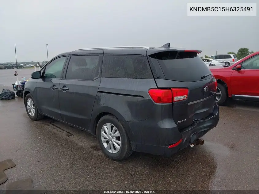 2017 Kia Sedona Lx VIN: KNDMB5C15H6325491 Lot: 45517856