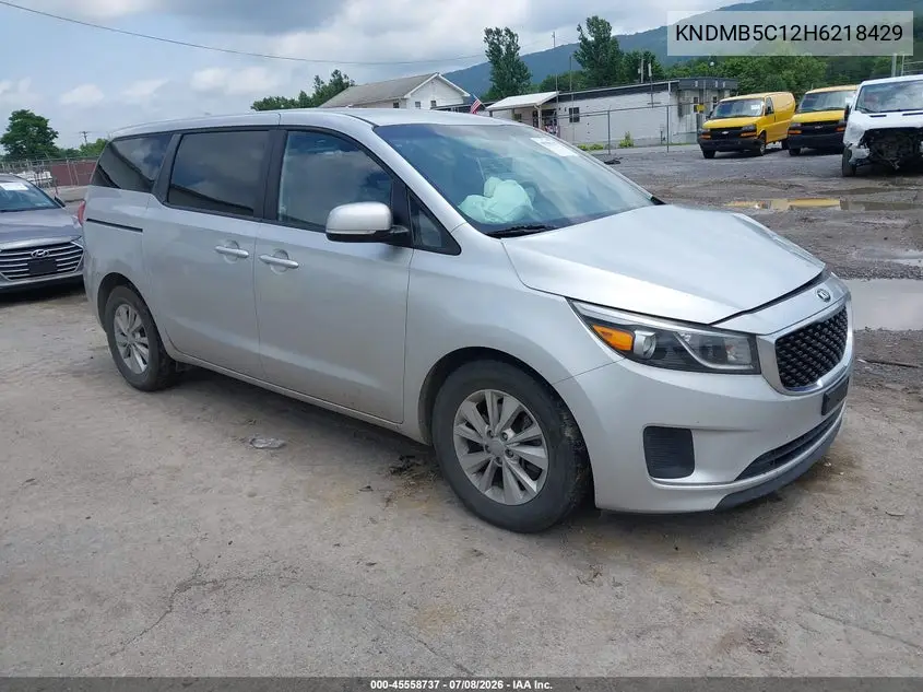 2017 Kia Sedona Lx VIN: KNDMB5C12H6218429 Lot: 45558737