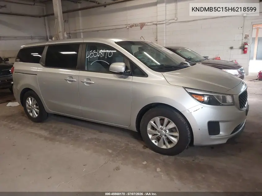2017 Kia Sedona Lx VIN: KNDMB5C15H6218599 Lot: 45568170