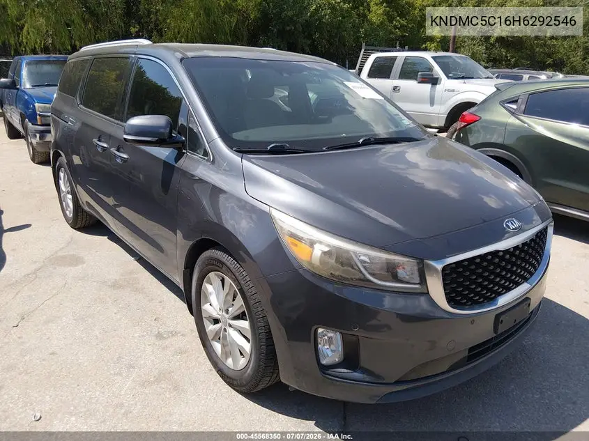 2017 Kia Sedona Ex VIN: KNDMC5C16H6292546 Lot: 45568350