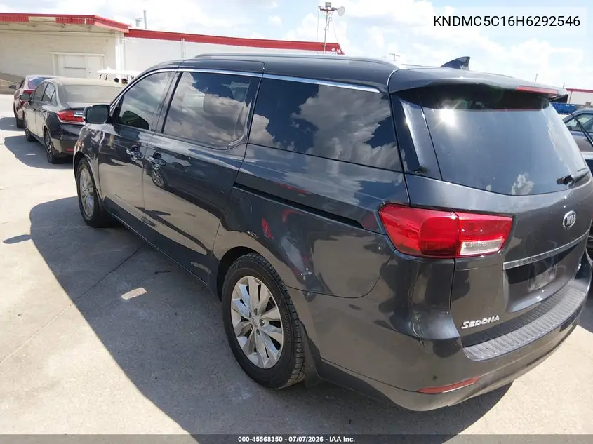 2017 Kia Sedona Ex VIN: KNDMC5C16H6292546 Lot: 45568350