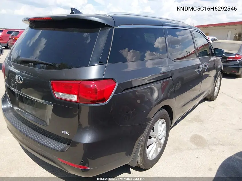 2017 Kia Sedona Ex VIN: KNDMC5C16H6292546 Lot: 45568350