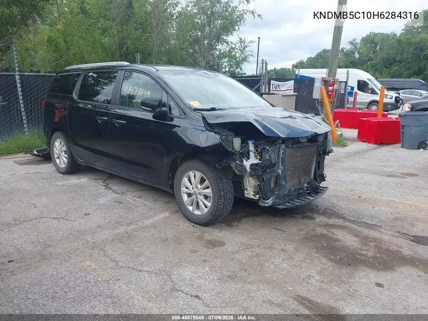 2017 Kia Sedona Lx VIN: KNDMB5C10H6284316 Lot: 45578849