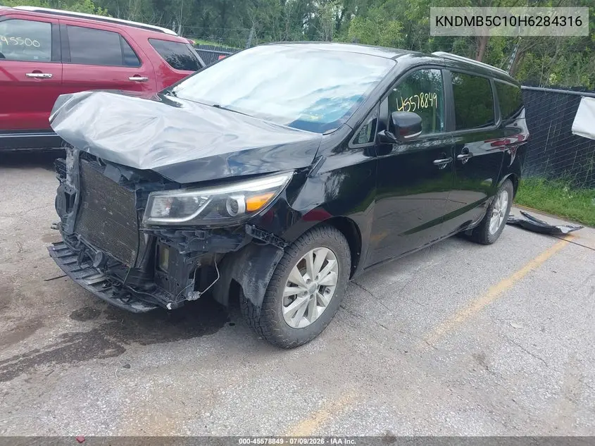 2017 Kia Sedona Lx VIN: KNDMB5C10H6284316 Lot: 45578849