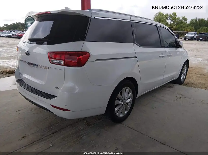 2017 Kia Sedona Ex VIN: KNDMC5C12H6273234 Lot: 45645619