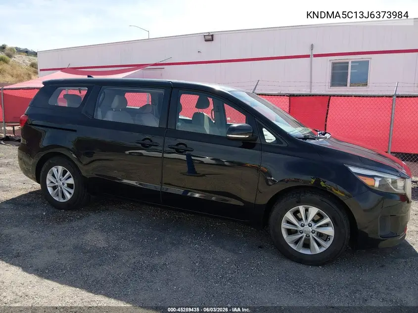 2018 Kia Sedona L VIN: KNDMA5C13J6373984 Lot: 45289435