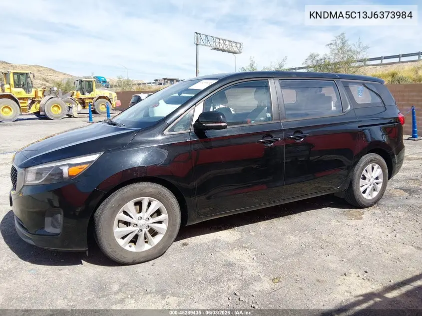2018 Kia Sedona L VIN: KNDMA5C13J6373984 Lot: 45289435