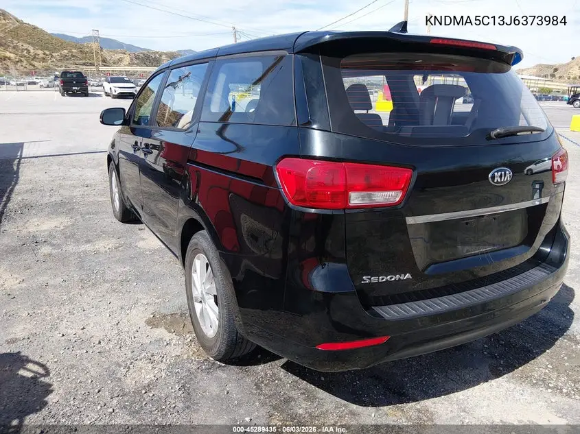 2018 Kia Sedona L VIN: KNDMA5C13J6373984 Lot: 45289435