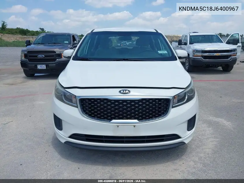 2018 Kia Sedona L VIN: KNDMA5C18J6400967 Lot: 45368212