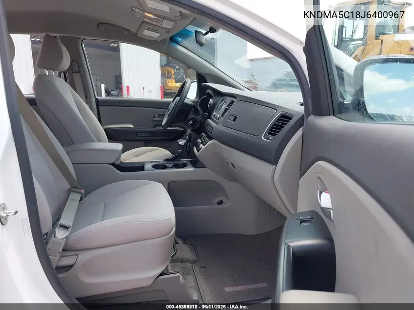 2018 Kia Sedona L VIN: KNDMA5C18J6400967 Lot: 45368212