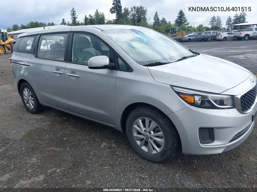 2018 Kia Sedona L VIN: KNDMA5C10J6401515 Lot: 45386921