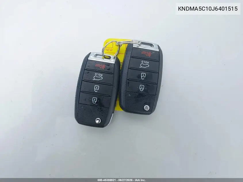 2018 Kia Sedona L VIN: KNDMA5C10J6401515 Lot: 45386921
