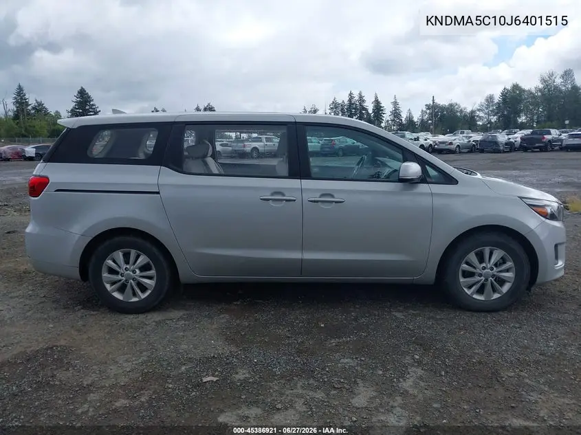 2018 Kia Sedona L VIN: KNDMA5C10J6401515 Lot: 45386921